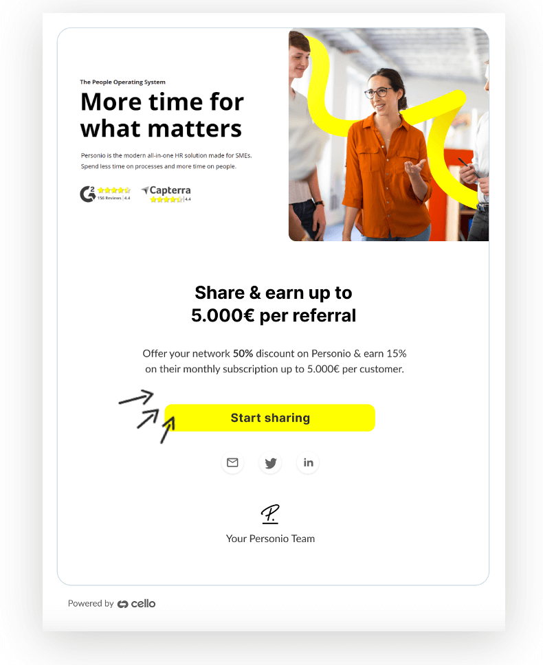 Go-live email campaign