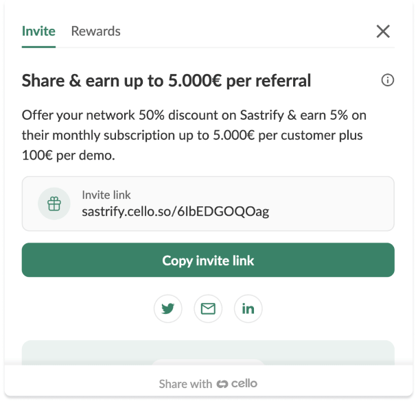 Sastrify' referral program