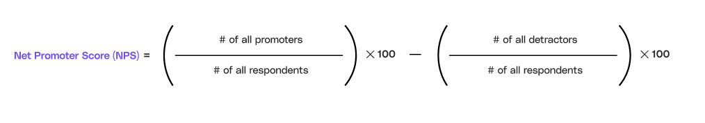 Image showing NPS formula