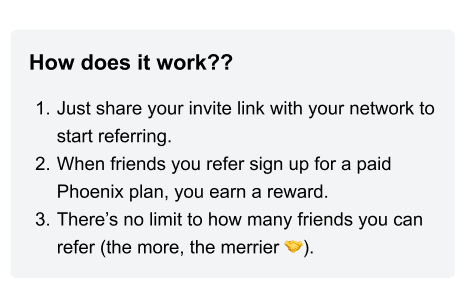 Image showing step-by-step referral program