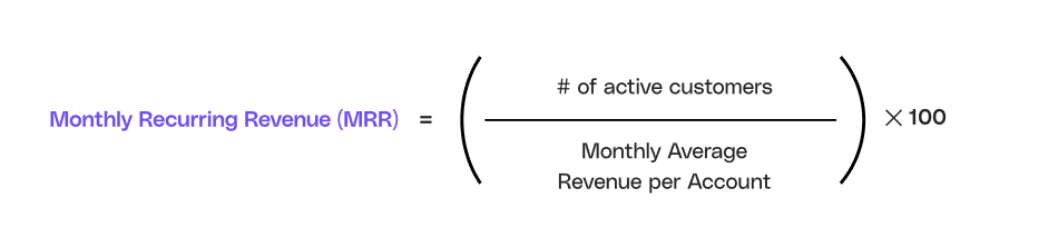 Image showing the MRR formula