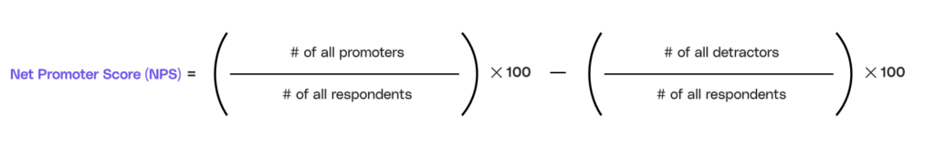 net promoter score nps formula