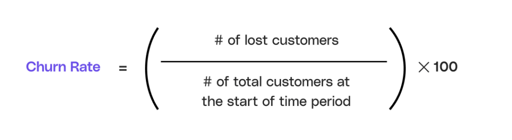 churn rate formula