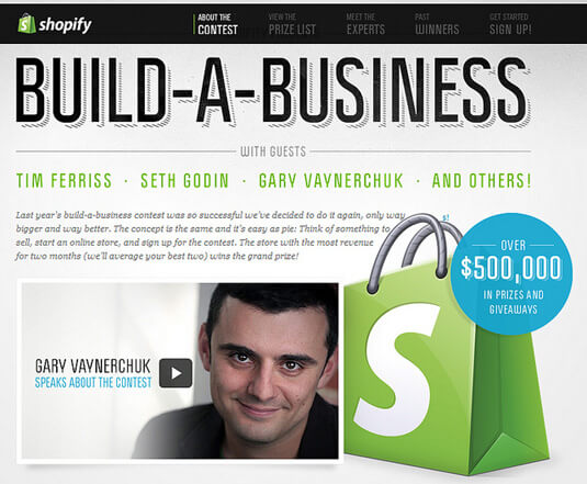 shopify's build a business competition