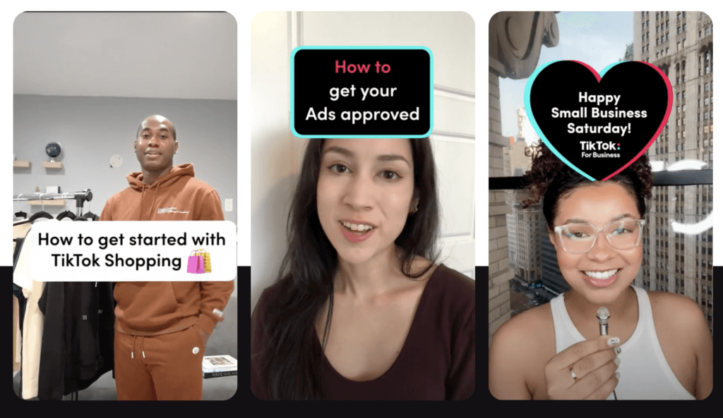 Influencers videos promoting the TikTok referral program