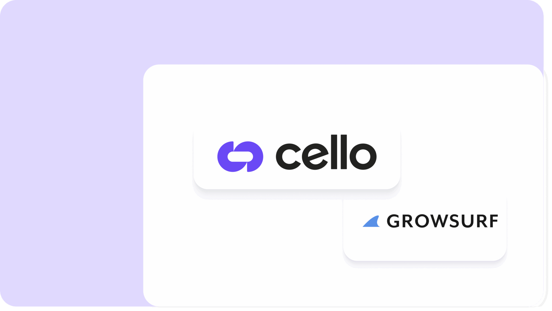 Cello logo GrowSurf Logo