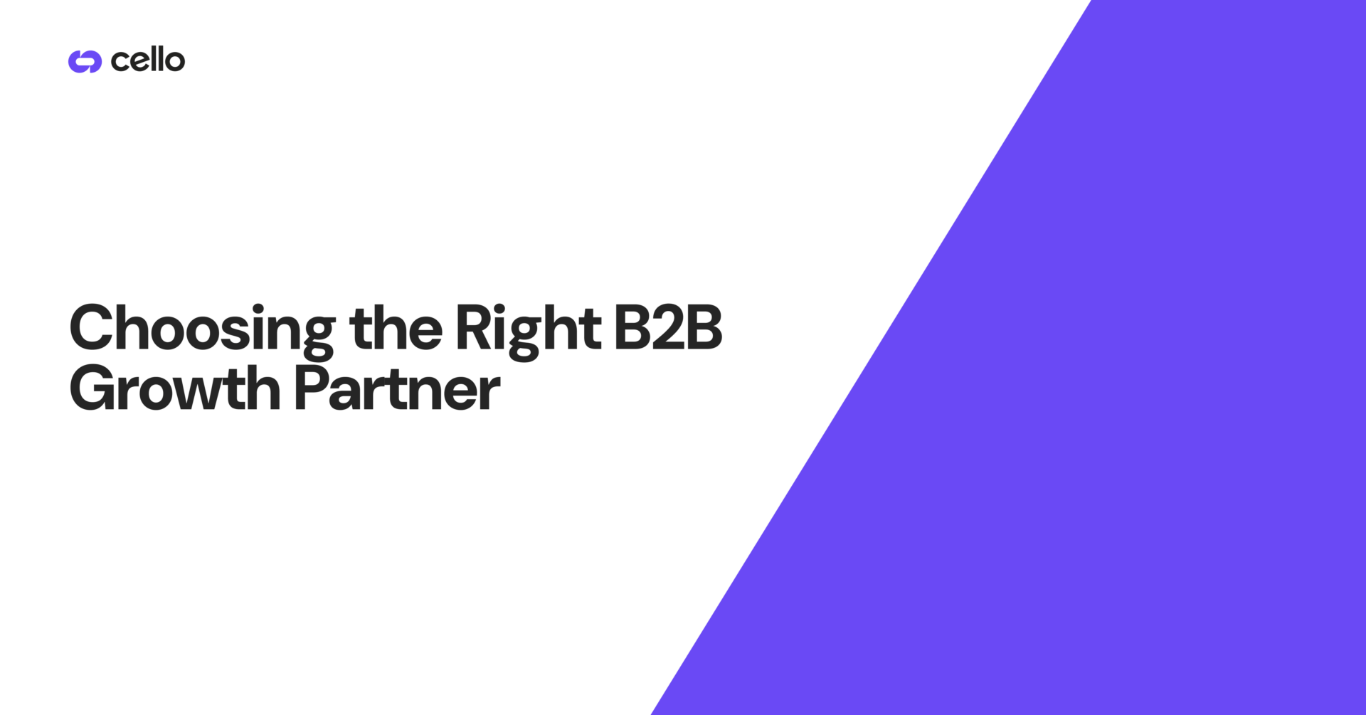 Choosing the right b2b growth partner
