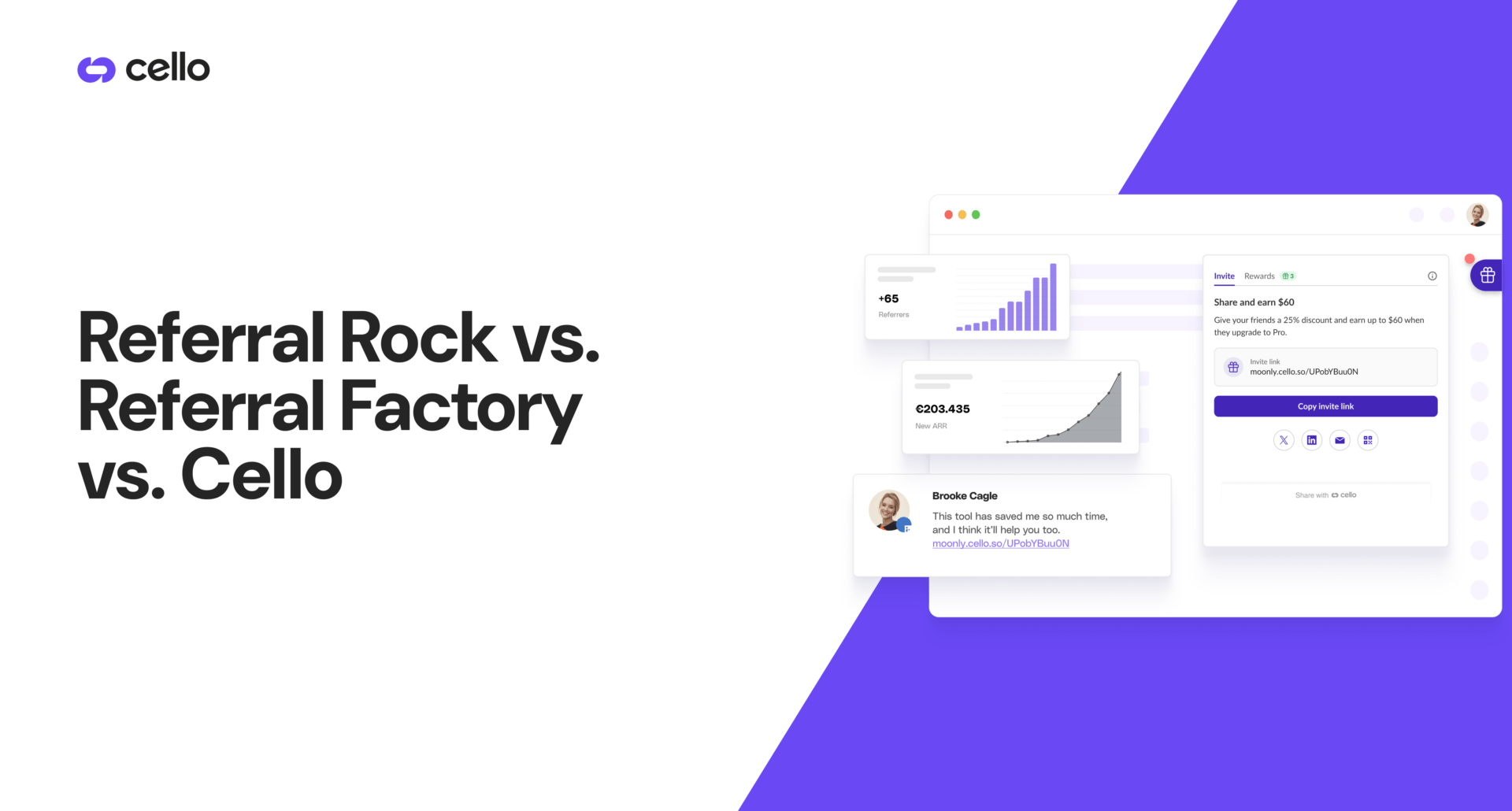 Referral Rock vs. Referral Factory vs. Cello: Software Growth Guide