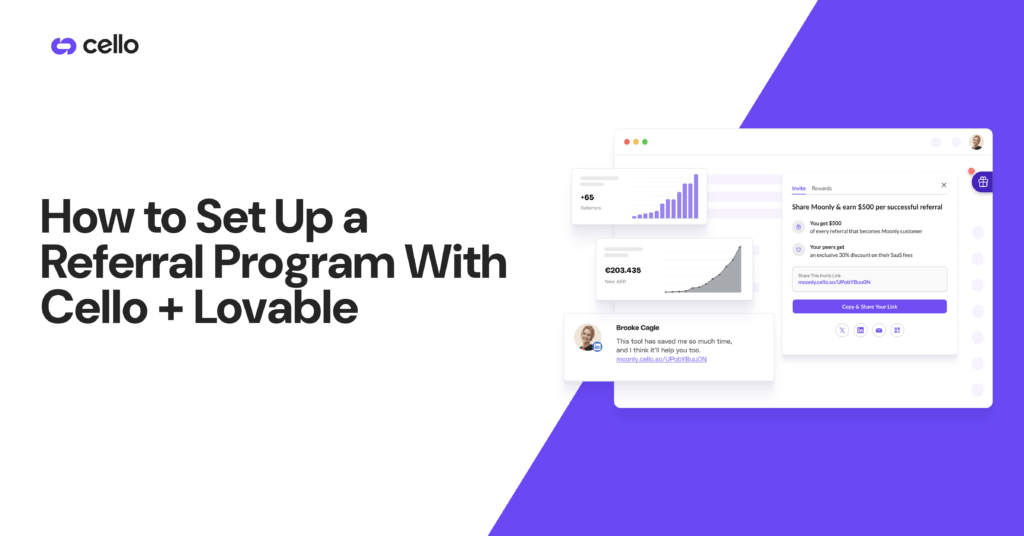 How to Set Up a Referral Program With Cello + Lovable