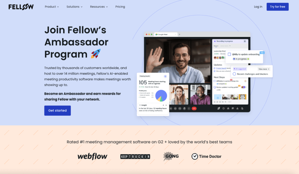 Template of a landing page for affiliate marketers (Source: Cello)