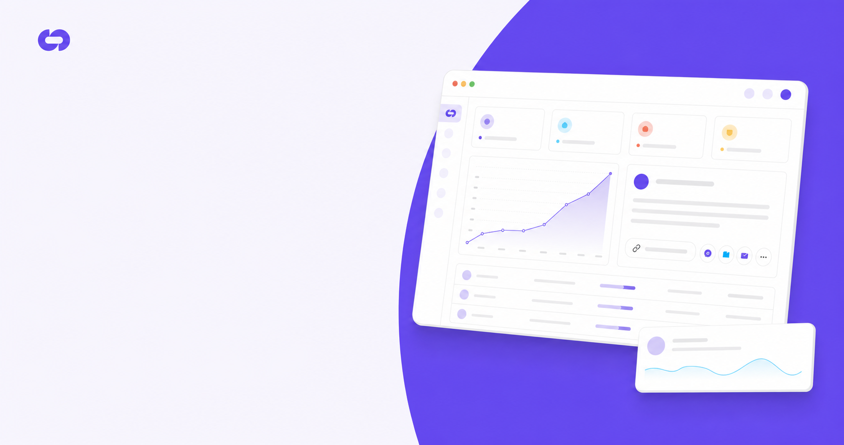Modern SaaS product interface showing an in-product referral widget seamlessly integrated into a dashboard, clean minimal design with purple and blue gradient accents, user-friendly referral sharing interface embedded within application UI, professional B2B software aesthetic, isometric perspective showing the widget as native component of the product experience, no text or letters