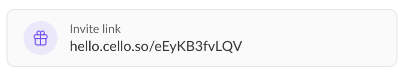 Image shows referral link example