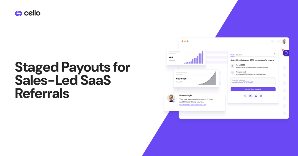 Staged Payouts for Sales-Led SaaS Referrals 2026